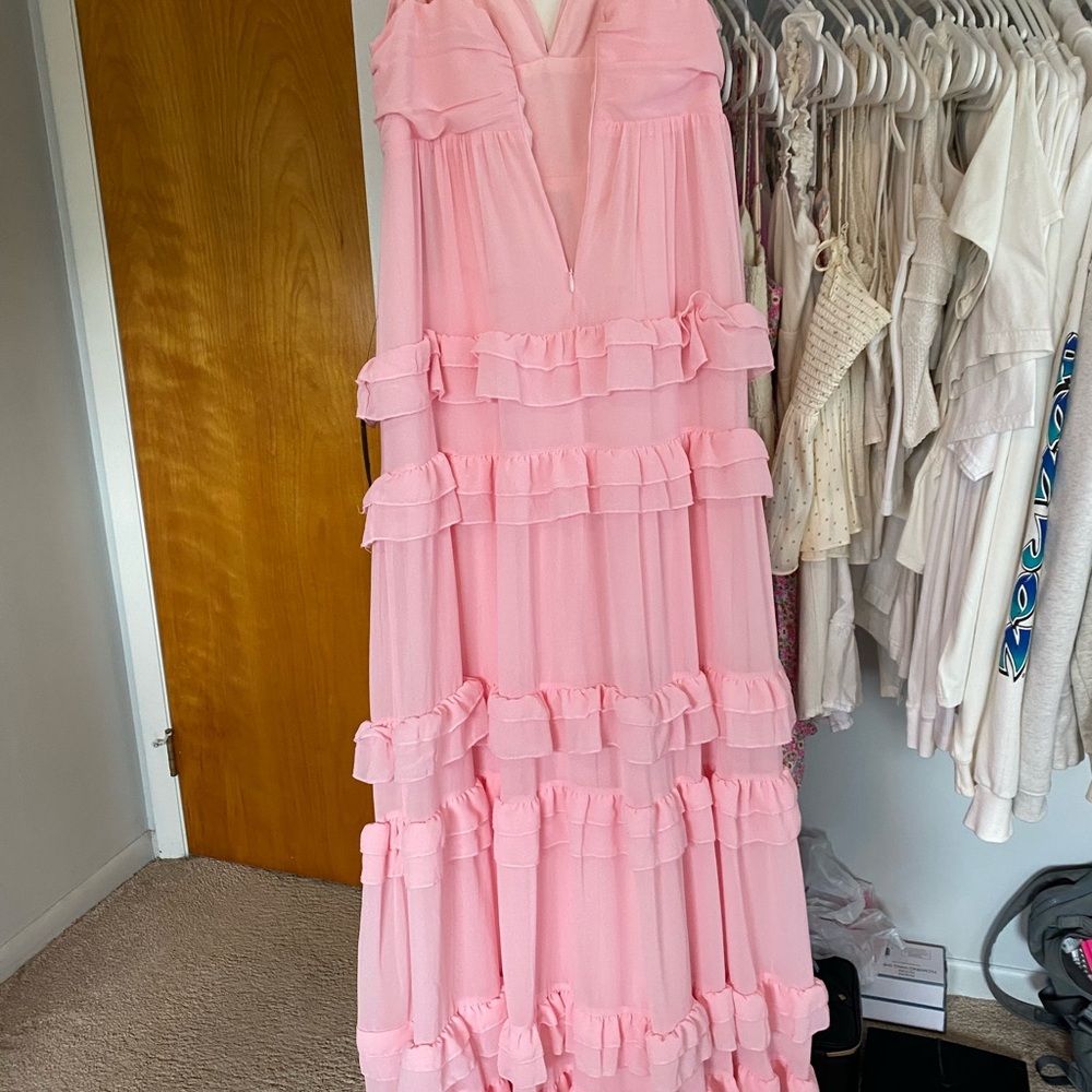 Lulus Pink Ruffled Maxi Dress - Picture 5 of 6